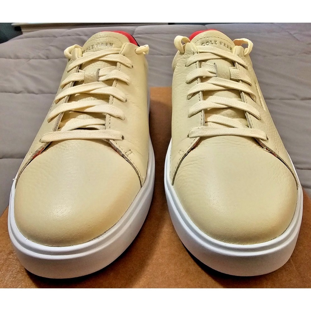 Cole Haan® (Women's 8.5 B) Grand Crosscourt™ Traveler Sneakers in Ivory/Magenta - Picture 2 of 8